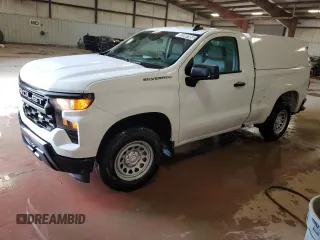 2023 Chevrolet Silverado 1500 Work Truck with VIN 3GCNAAEK1PG349127, listed as a Copart auction lot 53997955 with 109,273 mi miles and Clean Title. Bid and sale history available at carsss.com. Image 1.
