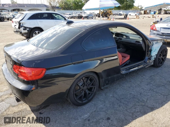 2012 BMW 3 Series 335is with VIN WBAKG1C5XCJ217018, listed as a Copart auction lot 46566545 with 57,465 mi miles and Salvage title. Bid and sale history available at DreamBid. Image 3.