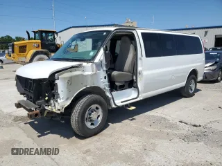 2013 Chevrolet Express Passenger LT with VIN 1GAZG1FG0D1189819, listed as a Copart auction lot 51945455 with 101,364 mi miles and Salvage title. Bid and sale history available at DreamBid. Image 1.