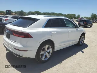 2019 Audi Q8 Premium with VIN WA1AVAF11KD010330, listed as a Copart auction lot 57493724 with 112,971 mi miles and Salvage title. Bid and sale history available at DreamBid. Image 3.