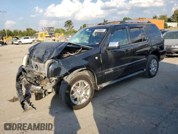 2007 Mercury Mountaineer Premier with VIN 4M2EU48897UJ02387, listed as a Copart auction lot 72008804 with 159,262 mi miles and Salvage Title. Bid and sale history available at carsss.com. Image 1.