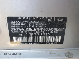 2009 Subaru WRX STI with VIN JF1GR89609L806173, listed as a Copart auction lot 63129224 with Not provided miles and Salvage title. Bid and sale history available at DreamBid. Image 14.