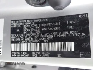 2014 Lexus GX with VIN JTJBM7FX3E5084445, listed as a IAAI auction lot 40640676 with 77,486 mi miles. Bid and sale history available at carsss.com. Image 9.