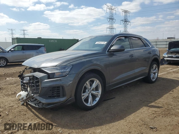 2019 Audi Q8 Premium Plus with VIN WA1BVAF14KD009032, listed as a Copart auction lot 52612715 with Not provided miles and Salvage title. Bid and sale history available at DreamBid. Image 1.