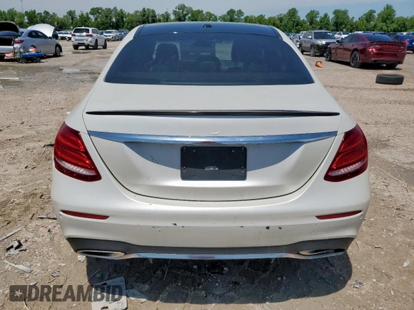 2017 Mercedes-Benz E 300 Luxury with VIN WDDZF4KB3HA174183, listed as a Copart auction lot 58222665 with 50,761 mi miles and Salvage title. Bid and sale history available at DreamBid. Image 6.