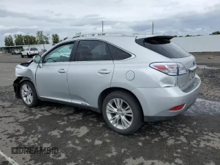 2010 Lexus RX 450h with VIN JTJBC1BA2A2022273, listed as a Copart auction lot 57465834 with 105,515 mi miles and Salvage Title. Bid and sale history available at DreamBid. Image 2.