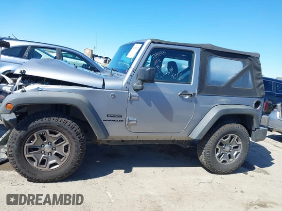 2016 Jeep Wrangler Sport with VIN 1C4AJWAG8GL151872, listed as a IAAI auction lot 41749717 with 118,845 mi miles and . Bid and sale history available at carsss.com. Image 15.