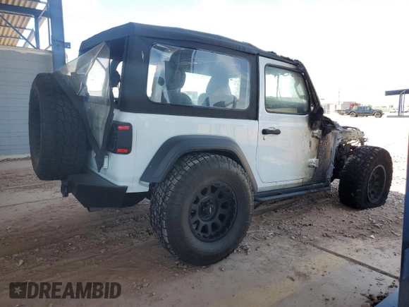 2020 Jeep Wrangler Sport S with VIN 1C4GJXAG0LW151115, listed as a Copart auction lot 55514505 with Not provided miles and Salvage title. Bid and sale history available at DreamBid. Image 3.