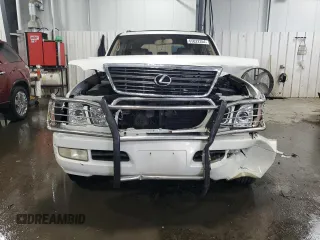 2000 Lexus LX 470 with VIN JT6HT00W9Y0109333, listed as a Copart auction lot 47589965 with 261,766 mi miles and Salvage Title. Bid and sale history available at DreamBid. Image 5.