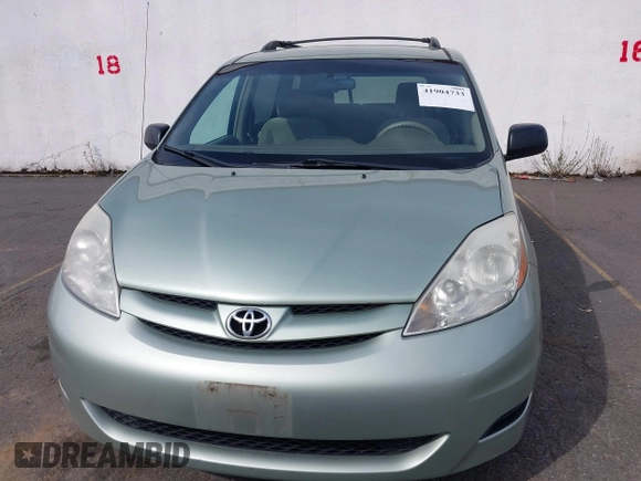 2007 Toyota Sienna CE with VIN 5TDZK23CX7S072673, listed as a IAAI auction lot 41904733 with 188,680 mi miles and . Bid and sale history available at DreamBid. Image 6.