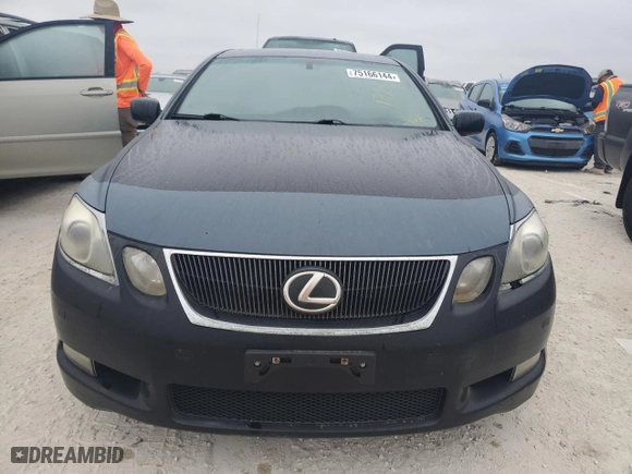 2006 Lexus GS 430 with VIN JTHBN96S765000563, listed as a Copart auction lot 75166144 with 0 mi miles and Salvage Title. Bid and sale history available at carsss.com. Image 5.