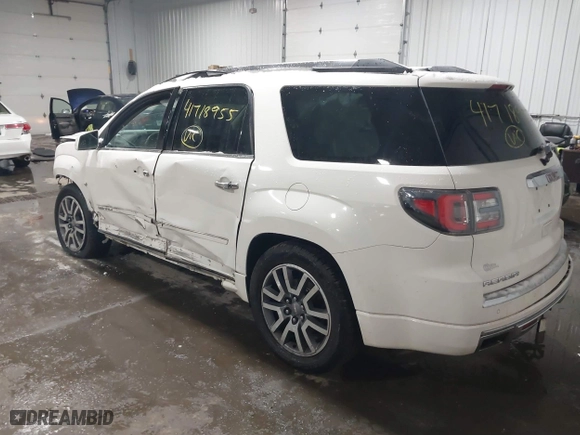 2014 GMC Acadia Denali with VIN 1GKKVTKD2EJ225389, listed as a IAAI auction lot 41718955 with 126,865 mi miles. Bid and sale history available at carsss.com. Image 3.