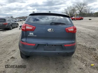 2012 Kia Sportage LX with VIN KNDPBCA26C7227327, listed as a Copart auction lot 53159915 with Not provided miles and Salvage title. Bid and sale history available at DreamBid. Image 6.
