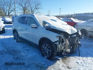 2014 Nissan Rogue S with VIN 5N1AT2MV1EC789435, listed as a IAAI auction lot 41595116 with 157,083 mi miles. Bid and sale history available at carsss.com. Image 1.