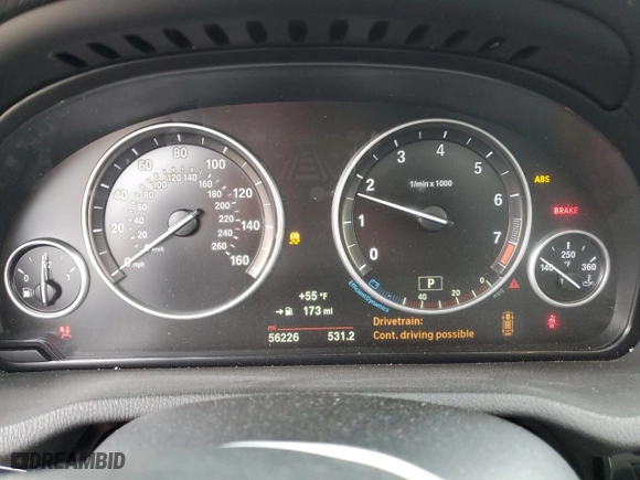 2016 BMW X3 xDrive28i with VIN 5UXWX9C52G0D73974, listed as a Copart auction lot 49965835 with 56,226 mi miles and Salvage Title. Bid and sale history available at carsss.com. Image 9.