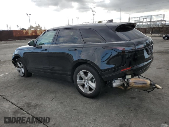 2025 Land Rover Range Rover Velar S with VIN SALYJ2EX8SA393852, listed as a Copart auction lot 44958965 with 5,818 mi miles and Salvage title. Bid and sale history available at DreamBid. Image 2.
