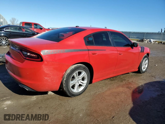 2019 Dodge Charger SXT with VIN 2C3CDXBG5KH727917, listed as a Copart auction lot 88987505 with 81,555 mi miles and Salvage Title. Bid and sale history available at carsss.com. Image 3.