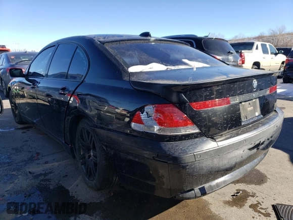 2004 BMW 7 Series 745i with VIN WBAGL63424DP68940, listed as a Copart auction lot 88738565 with 139,822 mi miles and Salvage Title. Bid and sale history available at DreamBid. Image 2.