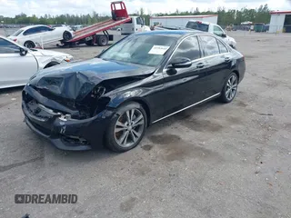 2015 Mercedes-Benz C-Class C 300 with VIN 55SWF4JB8FU062030, listed as a IAAI auction lot 41593649 with 123,196 mi miles. Bid and sale history available at carsss.com. Image 2.