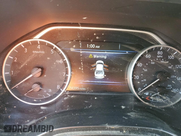 2019 Nissan Maxima SL z VIN 1N4AA6AV0KC384836, wystawiony jako Copart lot #54154615 z przebiegiem 74 395 mil mil oraz Szkoda całkowita • Salvage title. Historia ofert i sprzedaży dostępna na DreamBid. Obrazek 9.