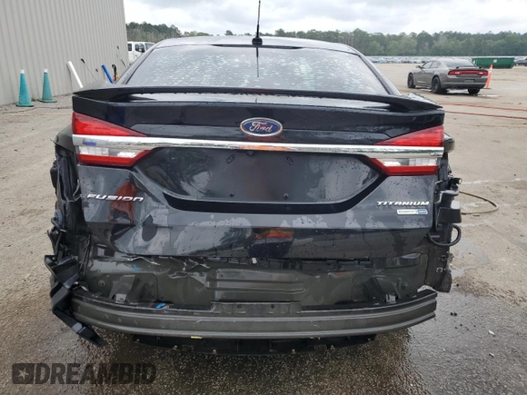 2018 Ford Fusion Titanium with VIN 3FA6P0D90JR225766, listed as a Copart auction lot 59399825 with 147,979 mi miles and Salvage title. Bid and sale history available at DreamBid. Image 6.