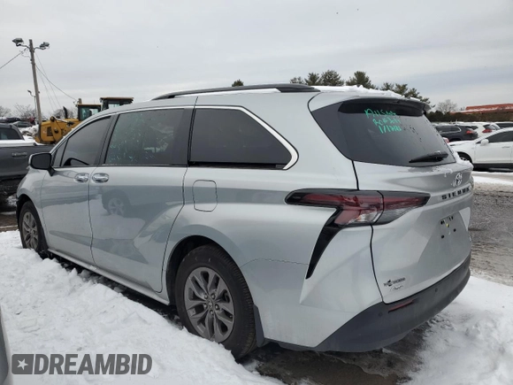 2023 Toyota Sienna XLE with VIN 5TDJSKFC2PS095938, listed as a Copart auction lot 43916205 with 16,586 mi miles and Salvage Title. Bid and sale history available at carsss.com. Image 2.