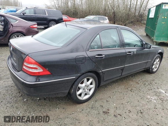 2002 Mercedes-Benz C 230/260/280/320 with VIN WDBRF64J52F288883, listed as a Copart auction lot 45947145 with 143,297 mi miles and Clean Title. Bid and sale history available at DreamBid. Image 3.