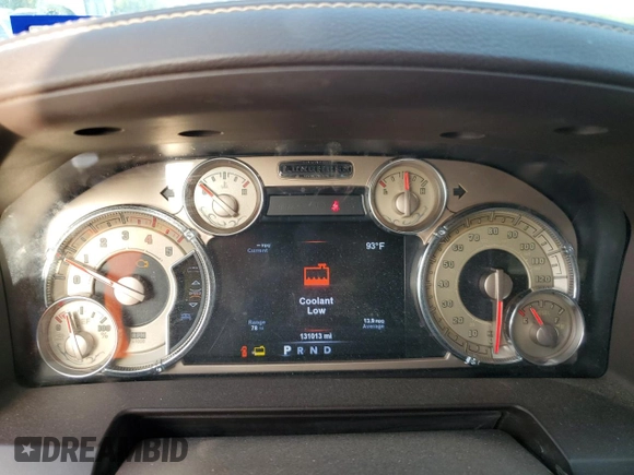 2015 Ram 3500 Longhorn with VIN 3C63RRNL1FG612813, listed as a Copart auction lot 64966184 with 131,013 mi miles and Clean Title. Bid and sale history available at carsss.com. Image 9.