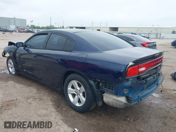 2013 Dodge Charger SE with VIN 2C3CDXBG9DH711044, listed as a IAAI auction lot 41915565 with 156,248 mi miles. Bid and sale history available at carsss.com. Image 3.