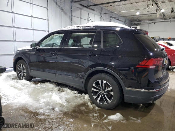 2024 Volkswagen Tiguan S with VIN 3VVFB7AX0RM137377, listed as a Copart auction lot 45110745 with 0 mi miles and Salvage Title. Bid and sale history available at carsss.com. Image 2.