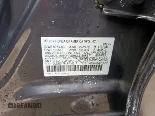 2020 Acura ILX Premium с VIN 19UDE2F78LA010617, выставлен на аукционе Copart как лот 57473495 с пробегом 22 667 миль миль и Списание • Salvage title. История ставок и продаж доступна на DreamBid. Изображение 12.