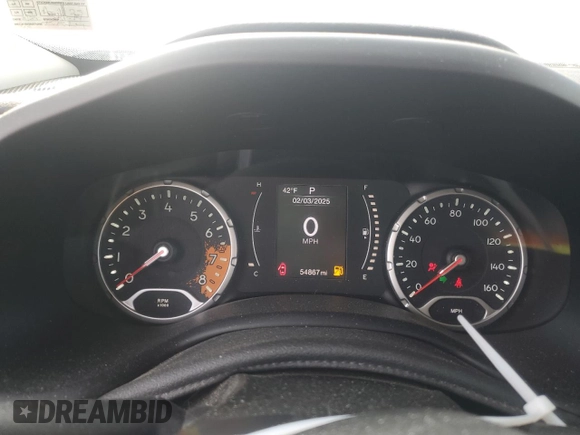 2015 Jeep Renegade Sport with VIN ZACCJBAT5FPB25299, listed as a Copart auction lot 43373395 with 54,867 mi miles and Salvage Title. Bid and sale history available at DreamBid. Image 9.