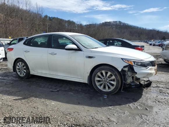 2018 Kia Optima LX with VIN 5XXGT4L30JG269084, listed as a Copart auction lot 46328535 with 138,523 mi miles and Salvage Title. Bid and sale history available at carsss.com. Image 4.