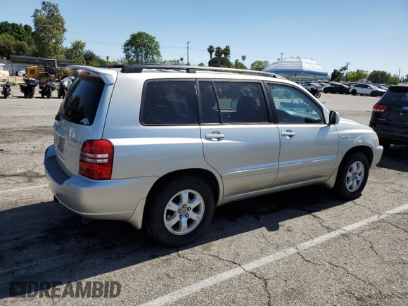 2003 Toyota Highlander z VIN JTEGF21A630108736, wystawiony jako Copart lot #59310815 z przebiegiem 128 376 mil mil oraz Czysty tytuł • Clean title. Historia ofert i sprzedaży dostępna na DreamBid. Obrazek 3.