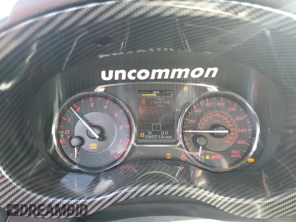 2017 Subaru WRX with VIN JF1VA1B67H9808076, listed as a Copart auction lot 63692315 with 80,715 mi miles and Clean title. Bid and sale history available at DreamBid. Image 9.