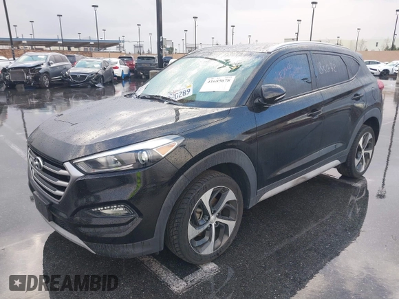 2018 Hyundai Tucson Sport with VIN KM8J33AL4JU753431, listed as a IAAI auction lot 41685678 with 71,934 mi miles. Bid and sale history available at carsss.com. Image 2.