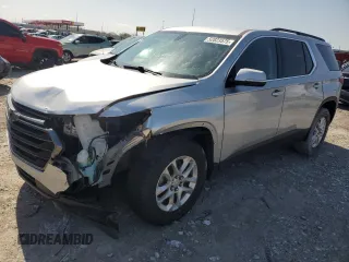 2019 Chevrolet Traverse LT Cloth with VIN 1GNEVGKW5KJ315852, listed as a Copart auction lot 52023575 with 58,725 mi miles and Salvage Title. Bid and sale history available at carsss.com. Image 1.