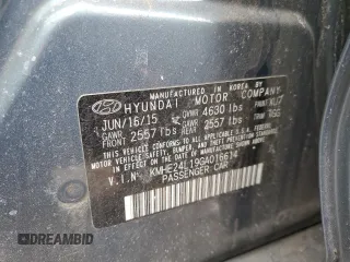 2016 Hyundai Sonata Hybrid SE with VIN KMHE24L19GA016614, listed as a Copart auction lot 89388265 with 136,028 mi miles and Salvage Title. Bid and sale history available at carsss.com. Image 14.