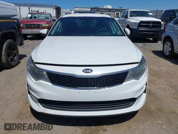 2016 Kia Optima LX with VIN 5XXGT4L31GG008961, listed as a IAAI auction lot 42148050 with 184,465 mi miles. Bid and sale history available at carsss.com. Image 12.