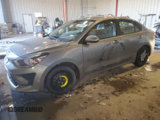 2021 Kia Rio LX with VIN 3KPA24AD5ME366587, listed as a Copart auction lot 45874465 with 76,454 mi miles and Salvage Title. Bid and sale history available at carsss.com. Image 1.