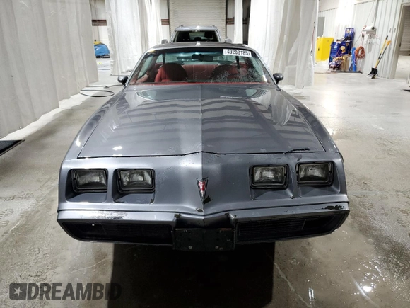 1981 Pontiac Firebird z VIN 1G2AS87A4BN117926, wystawiony jako Copart lot #49288185 z przebiegiem 54 759 mil mil oraz Tytuł czysty. Historia ofert i sprzedaży dostępna na DreamBid. Obrazek 5.