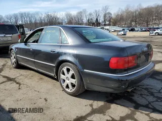 2002 Audi S8 with VIN WAUGU44D32N004151, listed as a Copart auction lot 45453595 with 171,113 mi miles and Salvage Title. Bid and sale history available at DreamBid. Image 2.