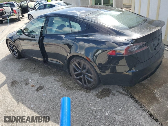 2022 Tesla Model S Plaid z VIN 5YJSA1E64NF461218, wystawiony jako Copart lot #74178794 z przebiegiem Nie podano mil oraz Szkoda całkowita • Salvage title. Historia ofert i sprzedaży dostępna na DreamBid. Obrazek 2.