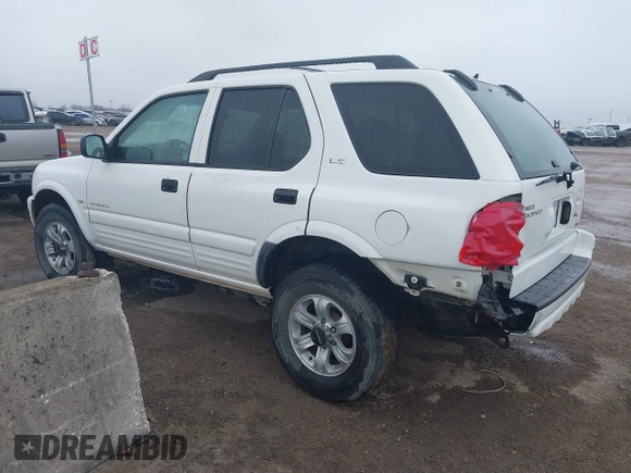 2001 Isuzu Rodeo S with VIN 4S2DM58WX14315138, listed as a IAAI auction lot 41535619 with 217,960 mi miles and . Bid and sale history available at DreamBid. Image 3.