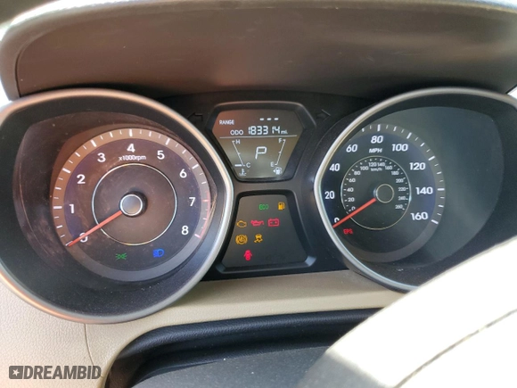 2013 Hyundai Elantra Limited PZEV with VIN 5NPDH4AE6DH178998, listed as a Copart auction lot 51483005 with 183,314 mi miles and Salvage Title. Bid and sale history available at carsss.com. Image 9.