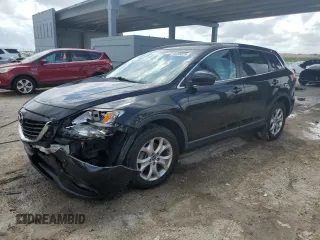 2015 Mazda CX-9 Sport with VIN JM3TB2BA5F0449957, listed as a Copart auction lot 52299825 with 105,017 mi miles and Salvage Title. Bid and sale history available at carsss.com. Image 1.