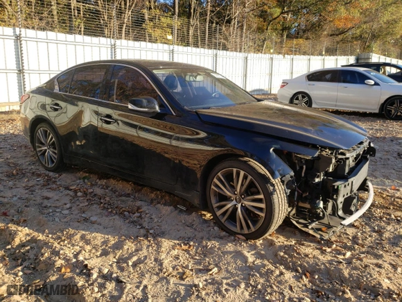 2018 Infiniti Q50 3.0t SPORT with VIN JN1EV7AR1JM444191, listed as a Copart auction lot 82993554 with NaN miles and Salvage Title. Bid and sale history available at carsss.com. Image 4.