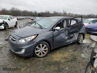 2013 Hyundai Accent SE with VIN KMHCU5AE7DU074888, listed as a Copart auction lot 50087305 with 166,406 mi miles and Salvage Title. Bid and sale history available at carsss.com. Image 1.