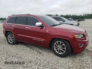 2015 Jeep Grand Cherokee Overland with VIN 1C4RJFCT5FC852946, listed as a Copart auction lot 53521915 with 186,002 mi miles and Clean Title. Bid and sale history available at carsss.com. Image 4.