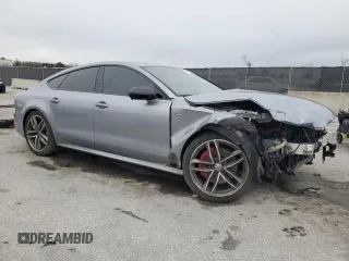 2018 Audi A7 Premium Plus with VIN WAUW3AFC1JN096506, listed as a Copart auction lot 46733645 with 84,214 mi miles and Salvage Title. Bid and sale history available at carsss.com. Image 4.